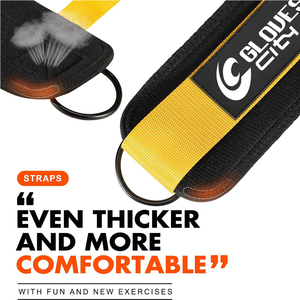 เข็มขัดยกน้ำหนักแบบนีโอพรีนบุฟองน้ำสำหรับทุกเพศ พร้อมสายรัดข้อเท้า โลโก้สั่งทำได้ ป้องกันอย่างมืออาชีพ ระบายอากาศได้ดี ปรับขนาดได้ เหมาะสำหรับออกกำลังกายหลายประเภท - Product Image 2