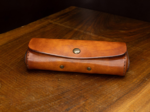 Genuine Leather <b>Glasses</b> Cover Slim Luxury Cowhide Pouch Handmade Vintage <b>Reading</b> Eyewear Protector Case Bag LGC-0074 - Product Image 4