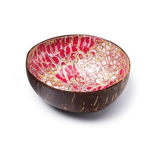 Bols écologiques en coque de noix de coco avec bol à salade vietnamien en coque de noix de coco laquée pour la cuisine et la décoration intérieure – Vente en gros - Product Image 3