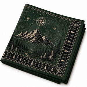 Bandana en toile de coton respirante - Haute qualité, personnalisable, unisexe, écologique, séchage rapide, pour le vélo, la randonnée, l'usage quotidien, etc. - Product Image 6