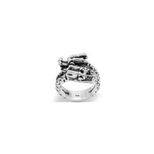 แหวนลายมังกรแบบวงแหวนตัดลาย - Product Image 1