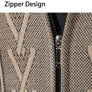 Premium Quality Winter Striped Men's <b>Lightweight</b> Soft Short V-Neck <b>Cardigan</b> with Button Closure Polyester/Nylon Material - Product Image 4