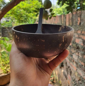 Ensemble de bols en coquille de noix de coco polie de haute qualité, écologiques, fabriqués au Vietnam, style classique, pour cadeaux d'affaires - Product Image 3