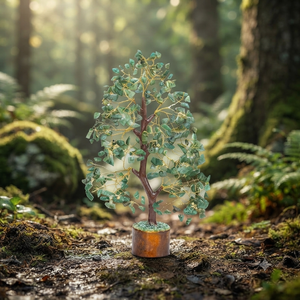 Árbol de Cristal de Aventurina Verde Natural - Bonsái Curativo Hecho a Mano para Decoración del Hogar, Adorno de Árbol de la Buena Suerte Feng Shui - Product Image 2