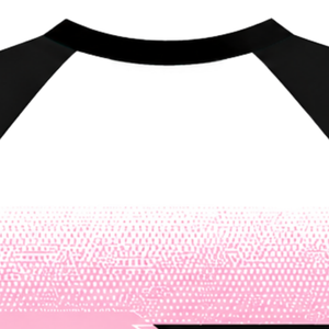 <b>Pink</b> Black Raglan Sports Jersey Short Sleeve Crew Neck Breathable Athletic Training Team Uniform Performance Sportswear <b>Shirt</b> - Product Image 6