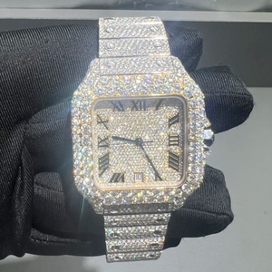 Reloj Mecánico para Hombre 2026, con Cristal de Zafiro, Puntero, Diseño Hip Hop de Lujo, con Incrustaciones de Moissanita VVS, Acero Inoxidable, Probado con Diamantes - Product Image 2