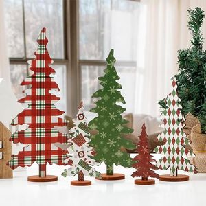 Decorazioni Natalizie da Interno, Insegna Albero di Natale in Legno in 5 Misure per Mensole, Caminetto, Tavolo e Finestre - Product Image 1