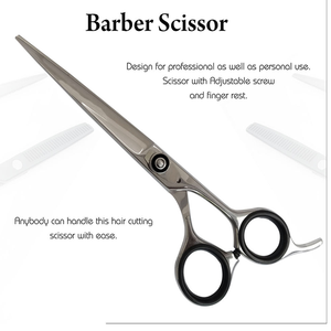 Tijeras de Peluquería de Acero Inoxidable con Mango Mediano para Diestros, Cuchilla de Borde Afilado para Cortar y Entresacar Cabello en Salones de Belleza - Product Image 5