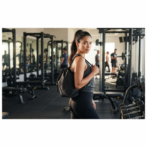Best Quality With Logo Printed Drawstring <b>Bags</b> Nylon Drawstring <b>Gym</b> <b>Bag</b> With Black Colors for <b>Men</b> and Women Fitness <b>Bags</b> - Product Image 5