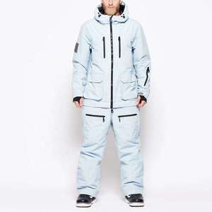 Combinaison de ski une pièce pour homme, imperméable, respirante, combinaison de snowboard, combinaison de neige thermique isolante pour l'hiver, pour homme et femme - Product Image 2