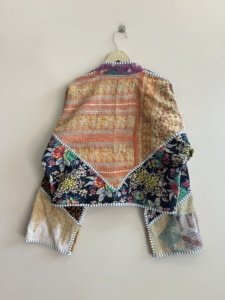 Reversible Indian Kantha <b>Jacket</b> Indian Handmade Vintage Boho Short Coat For Women - Product Image 5