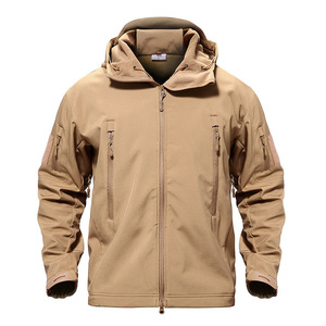 Chaqueta Impermeable Softshell Duradera para Hombre, Chaqueta de Trabajo Ligera Personalizada, a Prueba de Viento, con Forro Polar, Moda de Invierno - Product Image 1
