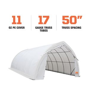 TMG ST2031P Telo Copriauto 20FT X 30FT Resistente 11 oz PE, Riparo per Stoccaggio con Parete ad Arco e Tetto a Punta, con Porte di Accesso, Modello Precedente - Product Image 4