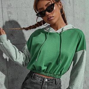 Nuevo Diseño, Sudadera Corta con Capucha para Chicas, 100% Algodón, Sudadera Extra Grande para Mujer - Product Image 1