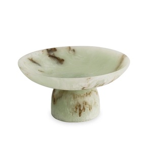 Bol décoratif en résine sur pied, décoration de table, cadeaux de pendaison de crémaillère, articles de cuisine, présentoir en résine pour chocolats et dattes, plateaux - Product Image 1