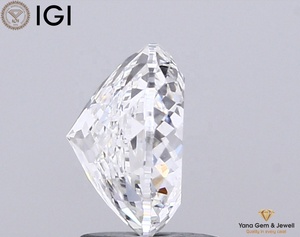 Stunning 2.01 Carat CVD Lab Grown Diamond Portuguese Cut F Color VVS2 Clarity with IGI Certificate for <b>Unique</b> Designer Jewelry - Product Image 6