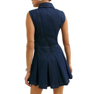 Vestidos de Mezclilla para Mujer, Sencillos, Casuales, de Verano e Invierno, al por Mayor, Cómodos, Personalizables, Muestra Gratis, la Mejor Calidad, Lavados, 100% - Product Image 3
