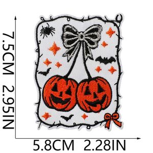 Patch brodé Crâne, Logo Gothique, Badge 3D en relief, thermocollant, avec fermeture auto-agrippante Velcro, personnalisable pour vêtements et chapeaux - Product Image 3