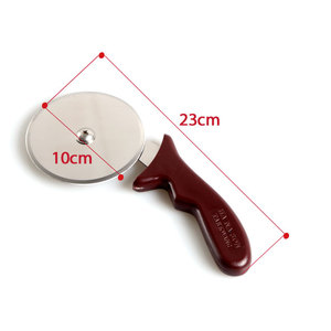Roulette à pizza professionnelle en acier inoxydable, coupe-pâte robuste, poignée en plastique antidérapante, outils de pâtisserie pour la cuisine - Product Image 6