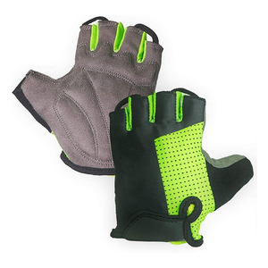 Guantes de Ciclismo de Invierno con Medio Dedo y Cierre de Cordones, Unisex, de Cuero, Poliéster y Neopreno para Deportes al Aire Libre - Product Image 3