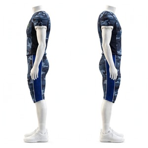 ชุดยูนิฟอร์มอเมริกันฟุตบอลลายพรางทะเลสีกรมท่าคุณภาพสูง NEXTEX เสื้อและกางเกงแบบสั่งทำพิเศษ ระบายอากาศได้ดี ผลิตจากโพลีเอสเตอร์ พร้อมลายพิมพ์แบบซับลิเมชั่น - Product Image 4