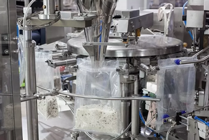 Machine d'emballage automatique de bonbons collants dans un sac en plastique bonne rigidité support fermeture éclair remplissage étanchéité fonctions de comptage emballage alimentaire - Product Image 4