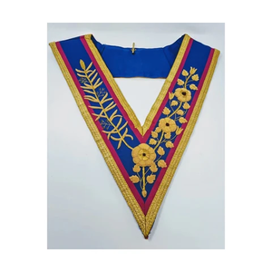 Low MOQ Handmade Embroidery Officers <b>Masonic</b> Collars Worshipful Masters <b>Masonic</b> Regalia Collar - Product Image 6