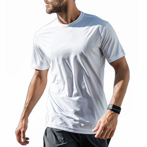 New Arrival Men's Athletic Gym Wear 100% Polyester <b>Shirt</b> Custom Logo Sports T-<b>Shirt</b> Blank Fit Gym <b>Shirt</b> for Men - Product Image 6