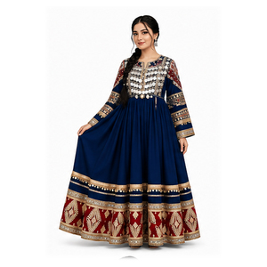 Nuevo Vestido Afgano Kuchi para Mujer, Salwar Kameez Tradicional Hecho a Mano, Ropa de Boda, Corte Holgado, Vestido Étnico Afgano Kuchi - Product Image 1