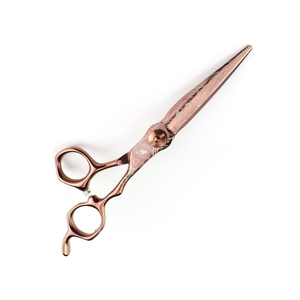 กรรไกรตัดผมสแตนเลสเกรดผ่าตัด สีทองไทเทเนียม ขัดเงาแบบกระจก - Product Image 1