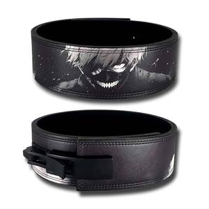 10mm Custom Size Adjustable Leather Anime Lever Buckle Weightlifting <b>Belt</b> for Gym Training Heavy Duty Professional Protection - Product Image 4