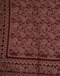 Chal de Lana para Mujer con Estampado Floral, Ligero y Duradero, Bufanda de Invierno Antibacteriana y Transpirable, Prenda Étnica Tradicional - Product Image 6