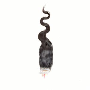 Cheveux Remy indiens naturels non traités, closure 2*6, couleur naturelle, ondulations profondes lâches, double trame machine, application facile, Full Lace, 100g - Product Image 3