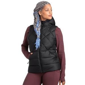 Gilet matelassé d'hiver pour femme, respirant, en coton, sans manches, avec capuche amovible - Product Image 4
