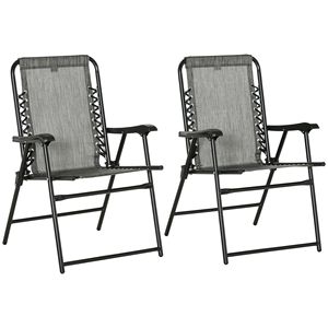 Sedia da picnic/pesca grigia da regista con braccioli imbottiti in cotone resistente per patio e spiaggia - Product Image 1