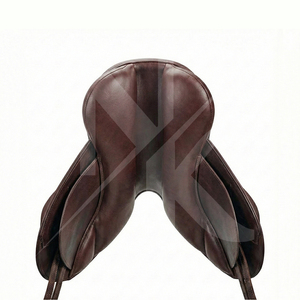 Silla de montar de alto rendimiento para salto y doma, ligera, de cuero genuino, productos ecuestres ingleses de la India. - Product Image 4