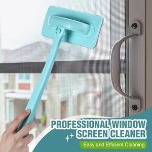 1 Paquete de Herramienta Limpiadora de Ventanas Desmontable, Cepillo Limpiador de Mallas de Doble Uso (Húmedo/Seco) para Limpieza de Mallas de Ventanas - Product Image 3
