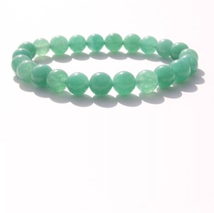 Natural Green Aventurine <b>Bracelet</b> Aventurine <b>Beaded</b> <b>Bracelet</b> For Healing Reiki Energy Jewelry Wholesale 8mm - Product Image 1