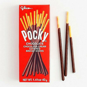 Glico Pocky <b>Chocolate</b> Biscuit <b>Sticks</b> 40g <b>Chocolate</b> Cream Covered <b>Wafers</b> Crispy Sweet Snack - Product Image 1