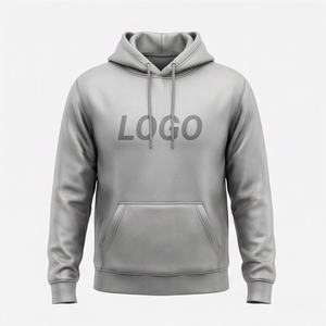 Sweat-shirt à capuche unisexe surdimensionné en molleton de coton, coupe ample, brodé et imprimé personnalisé, style streetwear, couleur personnalisable, collection automne - Product Image 1