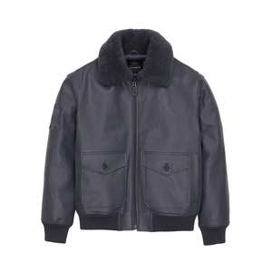 Vestes en cuir Avirex pour hommes, vêtements d'automne et d'hiver, meilleure qualité, broderie, streetwear, vestes en cuir Avirex - Product Image 1