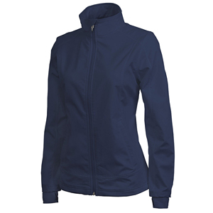 Chaqueta Soft Shell Azul Marino para Mujer, Cortavientos, con Cierre de Cremallera, Cuello Alto, Corte Regular, para Otoño, Venta al Por Mayor - Product Image 2