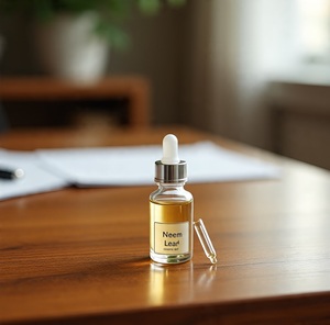 Huile Essentielle de Feuilles de Neem Fraîches de Qualité Assurée, 100% Pure, Distillée à la Vapeur, pour la Nutrition des Cheveux, Écologique, Prix Bas, Inde - Product Image 4