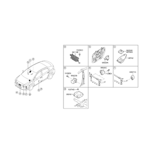Capteurs et interrupteurs de moteur neufs pour Elantra 95930F2000 - Product Image 2