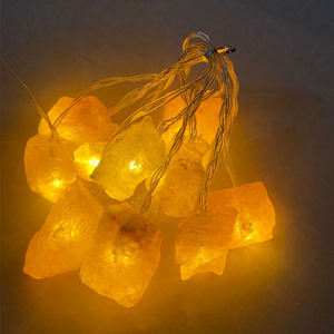 Luces Decorativas de Cristal Rosa Natural para Interiores, Luces de Sal del Himalaya Hechas a Mano - Product Image 2