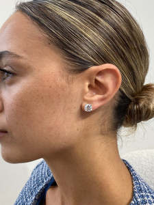 IGI Certified Round Brilliant Cut Lab Grown Diamond Earrings 4 Prong 10K 14K 18K Gold Loose Lab Diamond <b>Stud</b> Earrings Wholesale - Product Image 1