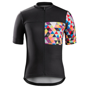 Lightweight Breathable Eco-Friendly Quick Dry Men's Cycling Jersey 100% Polyester Wholesale Custom Design Low MOQ Cheap Price - Product Image 1
