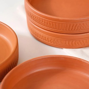 Plato Decorativo Ovalado de Terracota Hecho a Mano, Base para Macetas, Color Marrón Rústico, para Decoración del Hogar, Regalo de Inauguración, Centro de Mesa - Product Image 3