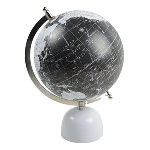 Base de Metal blanca, mapa del mundo, globo para educación, oficina, escuela y decoración de escritorio - Product Image 1