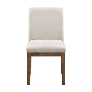 Juego de 2 Sillas Laterales Tapizadas de Estilo Moderno para Comedor, Color Marrón Grisáceo - Product Image 4